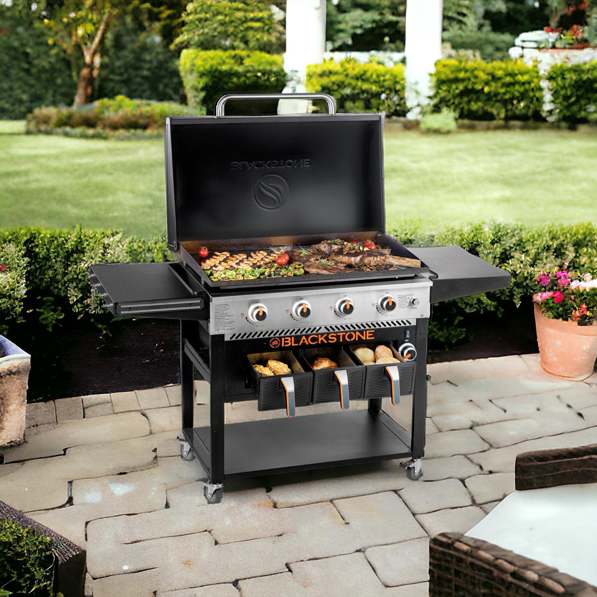 Blackstone Gas Grills And Smokers Combined Griddle Combo