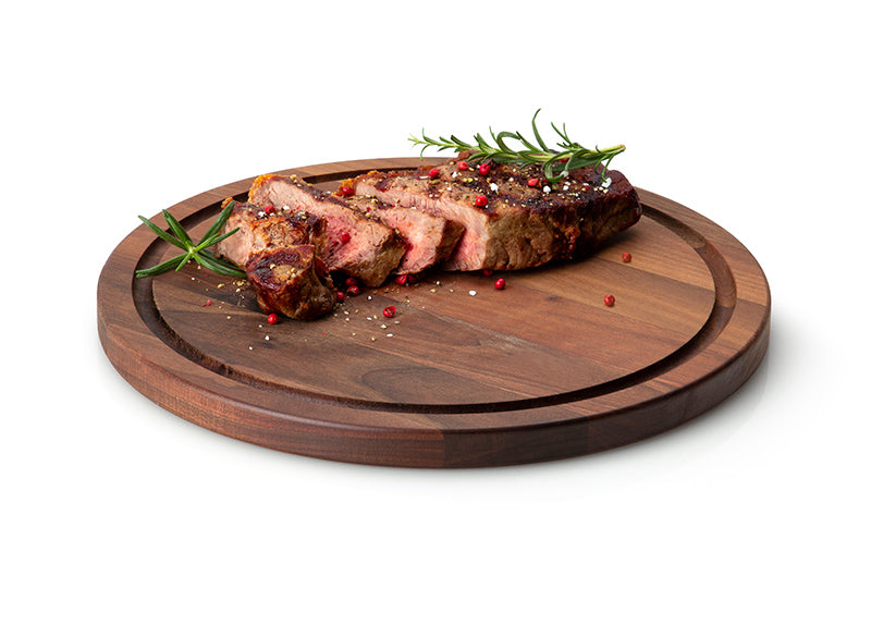 Continenta aus Steakteller (28cm) – Walnussholz rund FIRE&FOOD