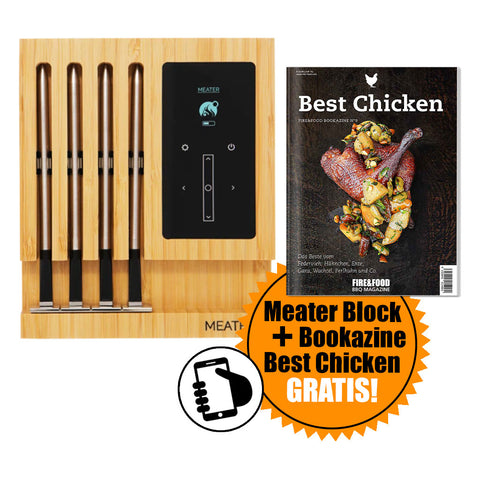 Meater Block Thermometer-Set + Bookazine Best Chicken GRATIS!