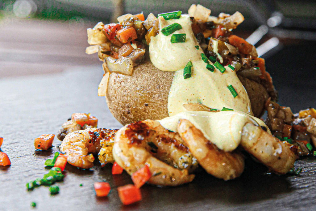 Frühkartoffeln mit Röstgemüse