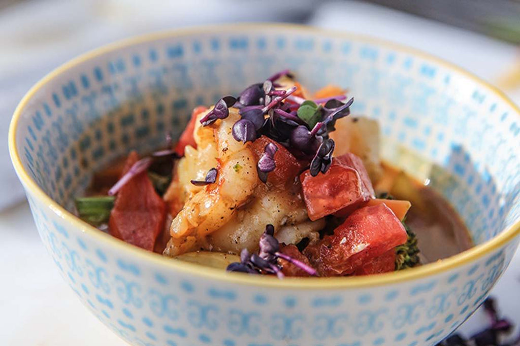 Garnelen-Kokos Curry-Suppe – FIRE&FOOD Garnelen-Kokos Curry-Suppe – FIRE&FOOD