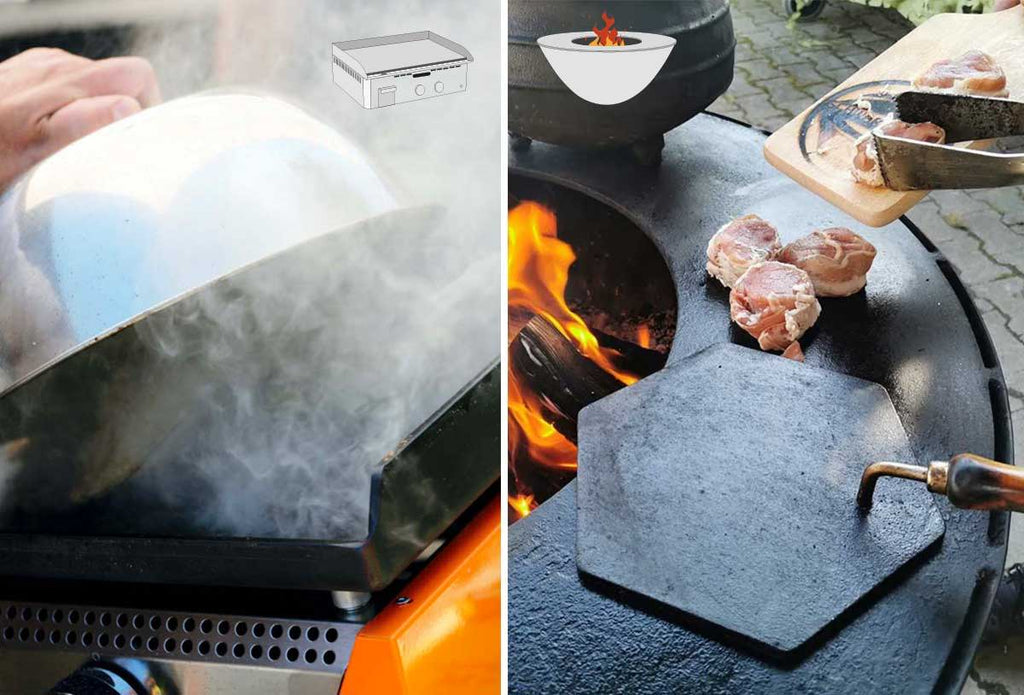 Plancha vs. Feuerplatte