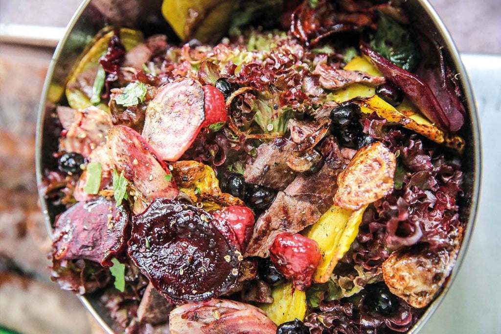Winter forest salad 