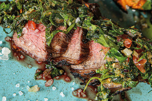 Steak Caveman Style mit Chimichurri