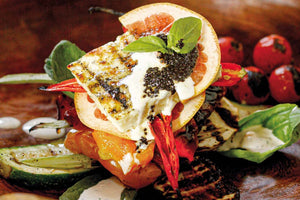Grilled vegetable stack 