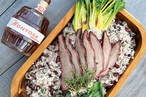 Caribbean Montosa Brisket with Pak Choi and Rice &amp; Peas 