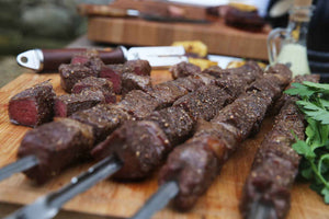 Roast beef shashlik 