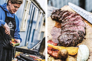 Bavette/Flanksteak mit gegrilltem Gemüse