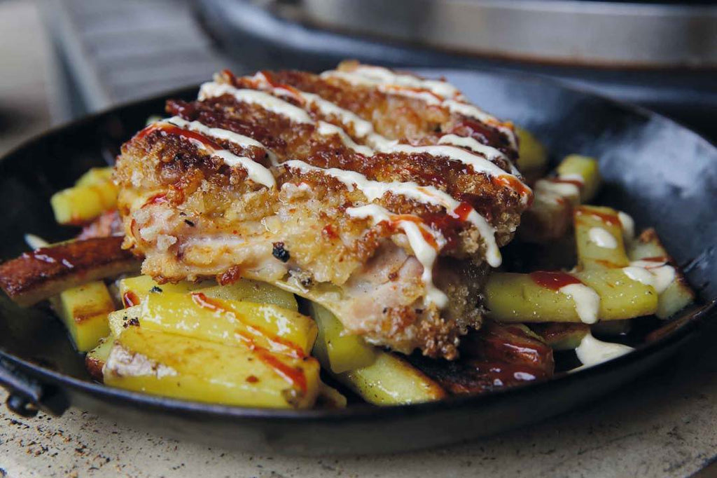 Chicken 'n' Chips with jalapeño mayonnaise 