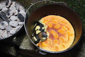 Semolina casserole with mandarins 