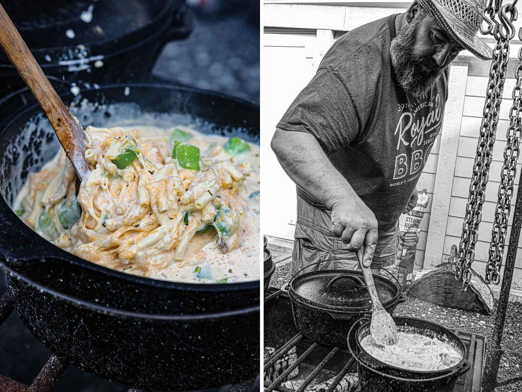 Mr. Barbecue Oli Sievers am Dutch Oven