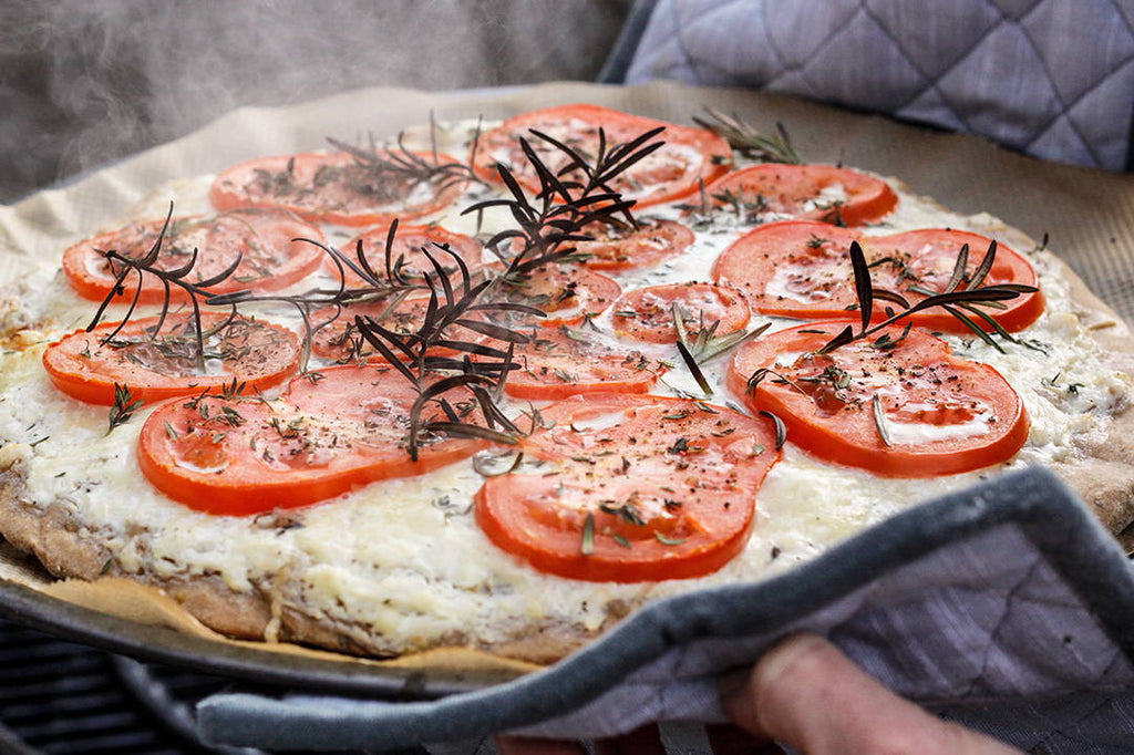 Tomatenfladen vom Grill