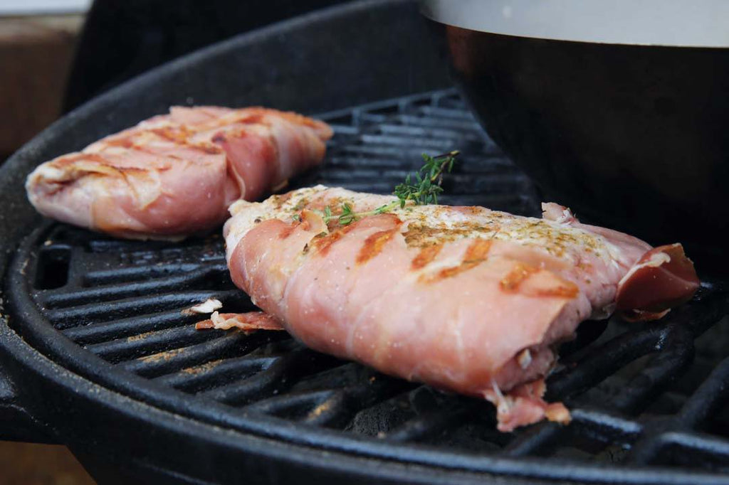 Gefüllte Saltimbocca mit Graupen-Risotto