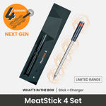MeatStick 4 | Kabelloses Fleischthermometer | Schwarz