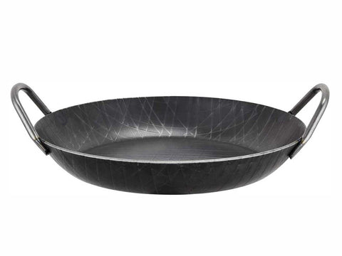 Turk schmiedeeiserne Servierpfanne  28 cm, 2 Griffe, hoher Rand