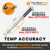 MeatStick 4 | Kabelloses Fleischthermometer | Schwarz