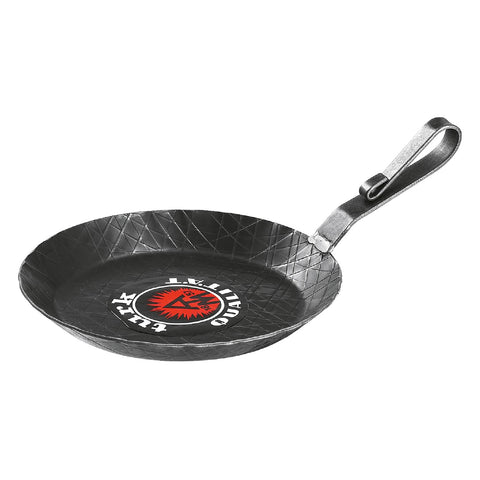 Turk schmiedeeiserne Servierpfanne  24 cm, gebogener Hakenstiel