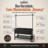 FIRE&FOOD Ramster Westernküche „Lagerfeuer-Profi“ Komplettset
