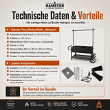 FIRE&FOOD Ramster Westernküche „Lagerfeuer-Profi“ Komplettset