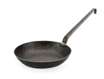 Turk schmiedeeiserne Pfanne 24 cm, Hakenstiel, hoher Rand + GRATIS-Download!