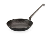 Turk schmiedeeiserne Pfanne 24 cm, Hakenstiel, hoher Rand + GRATIS-Download!