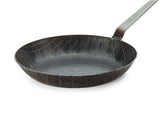 Turk schmiedeeiserne Pfanne 28 cm, Hakenstiel, hoher Rand + GRATIS-Download!