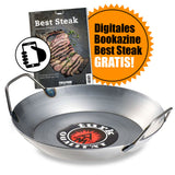 Turk schwere Eisenpfanne 36 cm (2 Griffe) + GRATIS-Download!