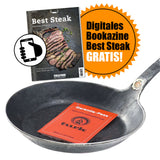 Turk freiform-warmgeschmiedete Pfanne 28 cm, mit Hakenstiel + GRATIS-Download!