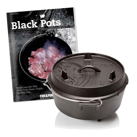 Petromax Feuertopf ft4.5 (mit Füßen) + Bookazine Black Pots gratis