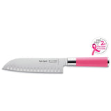 Pink Spirit Santoku 18cm mit Kullenschliff von Dick