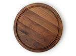 Continenta steak plate round made of walnut wood (28cm)