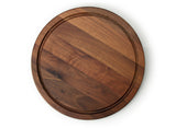Continenta steak plate round made of walnut wood (28cm)