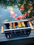 Shichirin Grill rechteckig + Binchotan-Special Paket GRATIS!