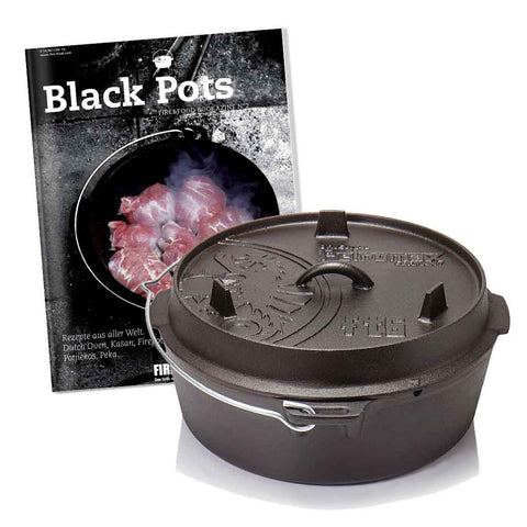Petromax Feuertopf ft6-t (ohne Füße) + Bookazine Black Pots gratis